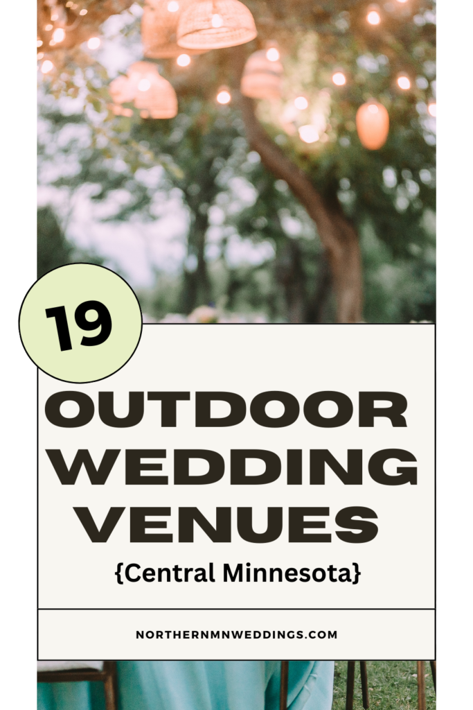 outdoor wedding venues in Central Minnesota