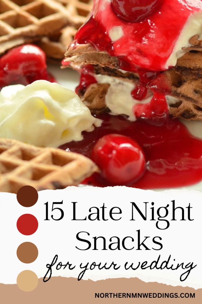 late-night wedding snacks and treats